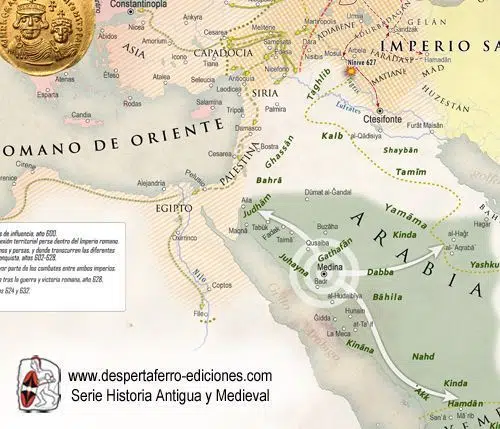 Imperio persa Imperio bizantino árabes