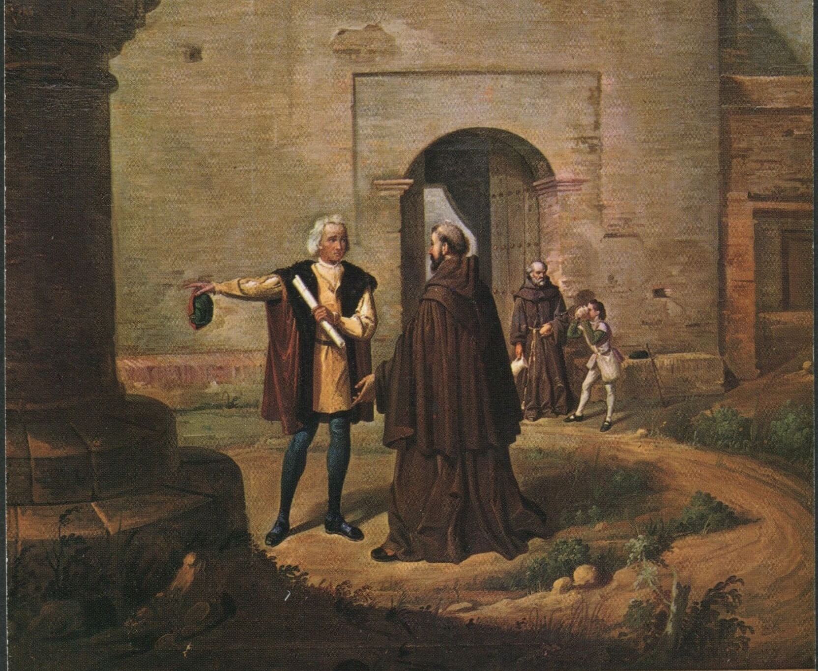 Cristóbal Colón, Fray Juan Pérez y la Rábida