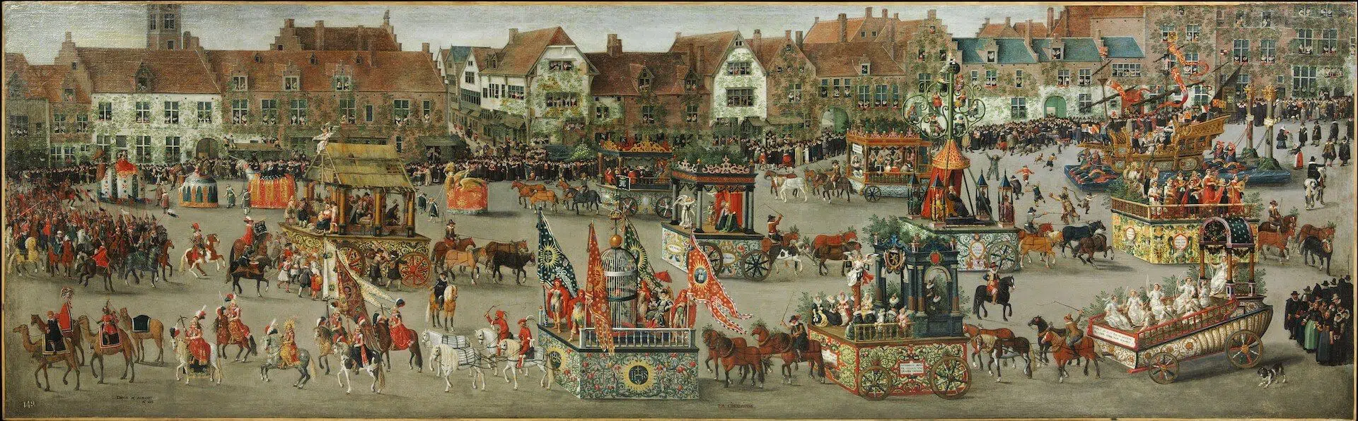 El ommegang de Bruselas del 31 de mayo de 1615. El triunfo de la archiduquesa Isabel Denis van Alsloot