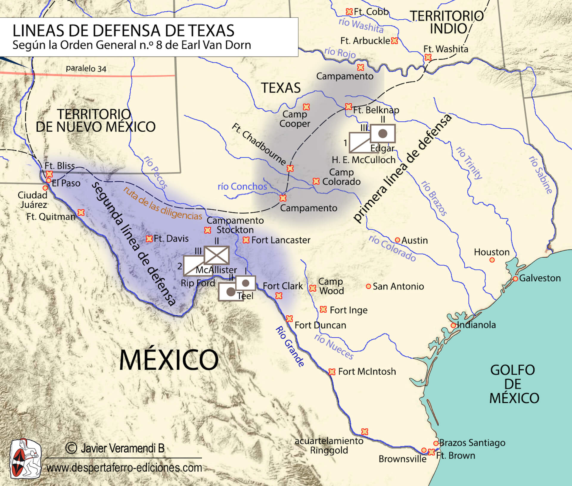 Imperio confederado en el río grande ocupación de Texas Guerra de Secesión
