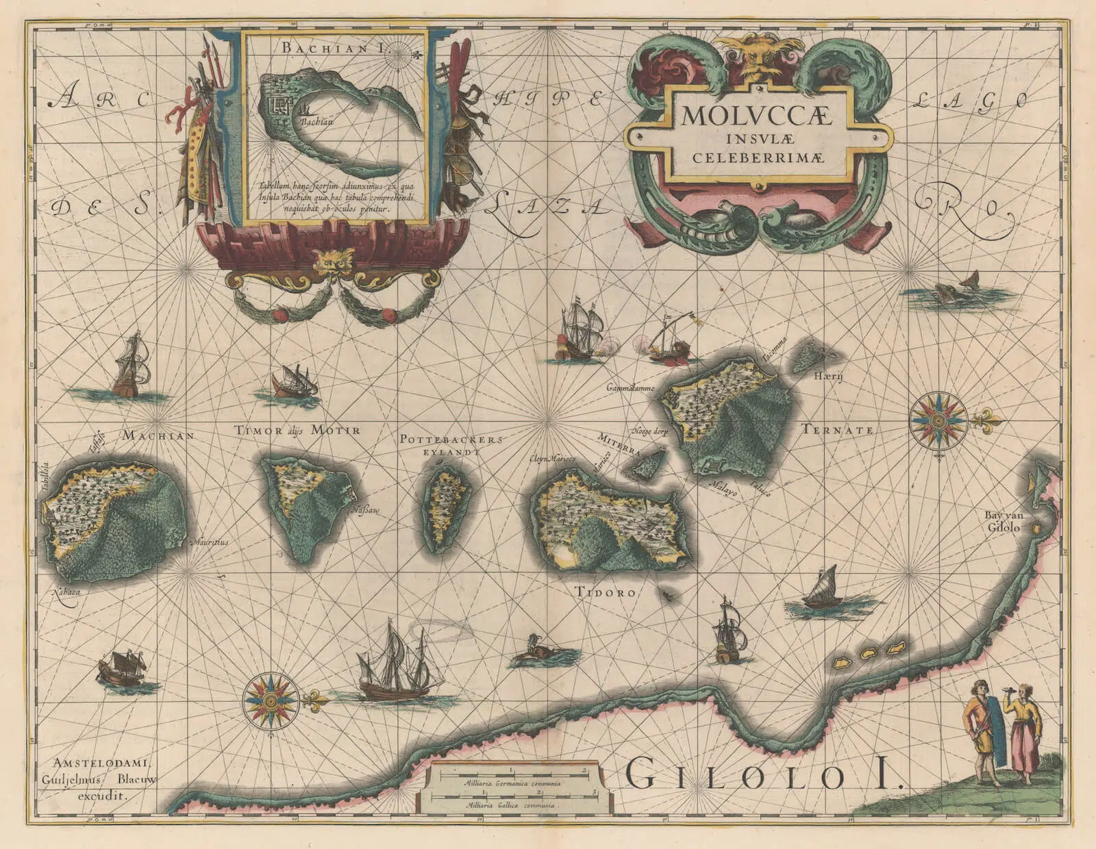 Mapa de las islas Molucas contenido en el Atlas Novus