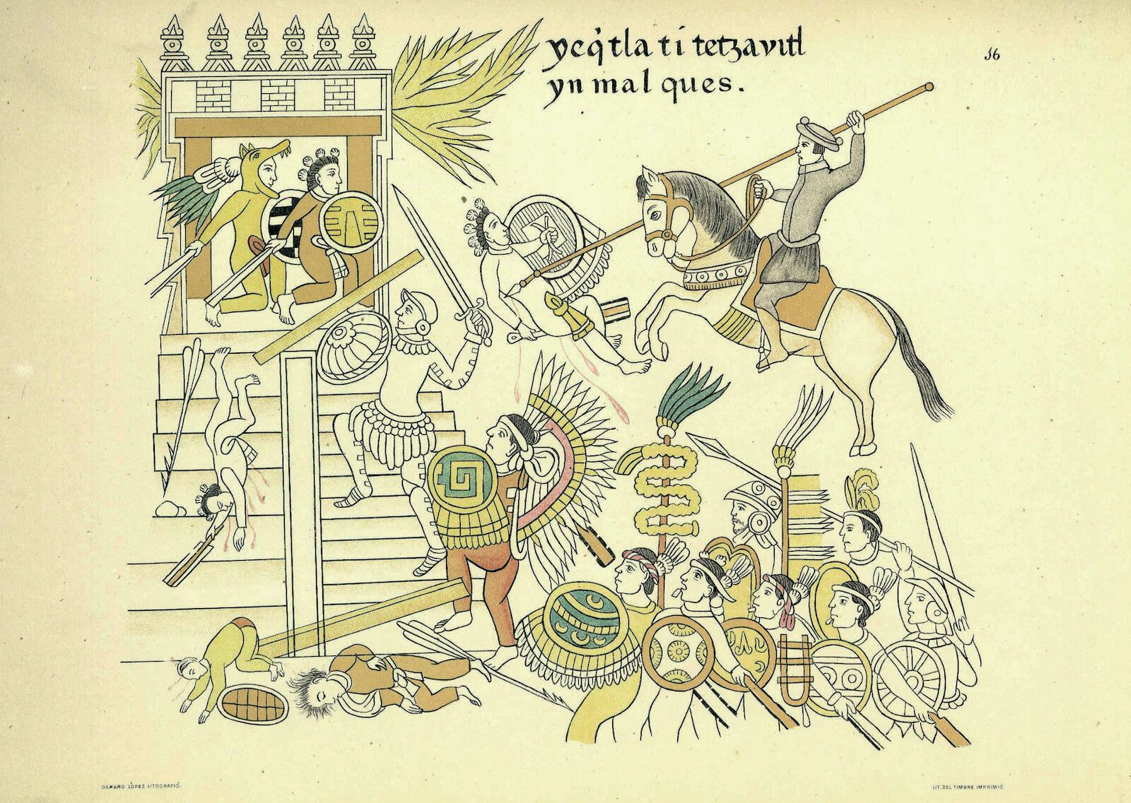 Lienzo de Tlaxcala Tenochtitlan viruela