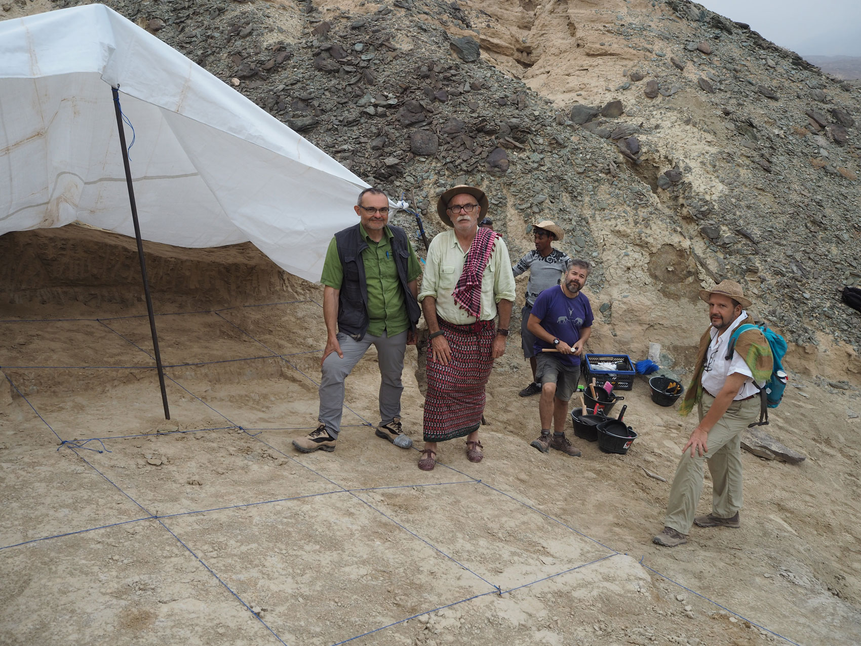 Excavación de Ado Qwawleh en 2019 eudald carbonell achelense rift