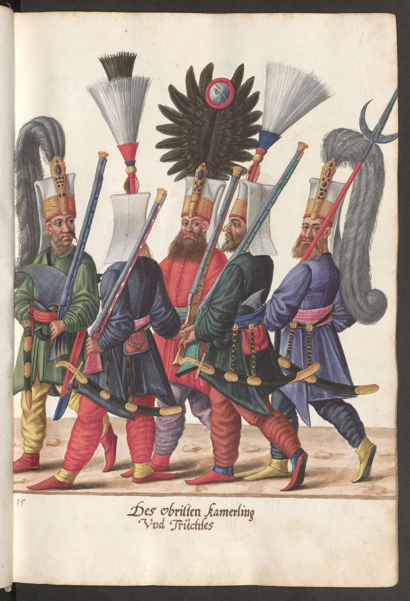 jenízaros turcos otomanos  Codex Vindobonensis