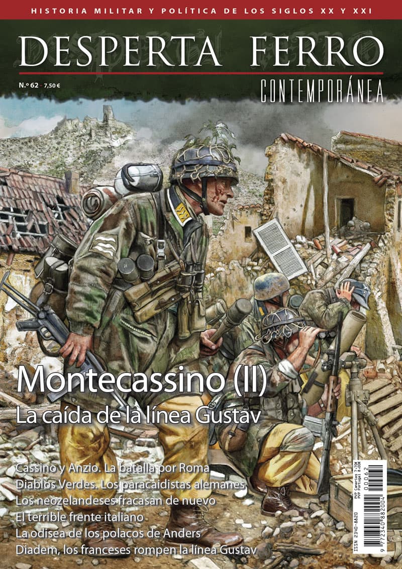 batalla de Montecassino línea gustav italia segunda guerra mundial diablos verdes fallschirmjagers