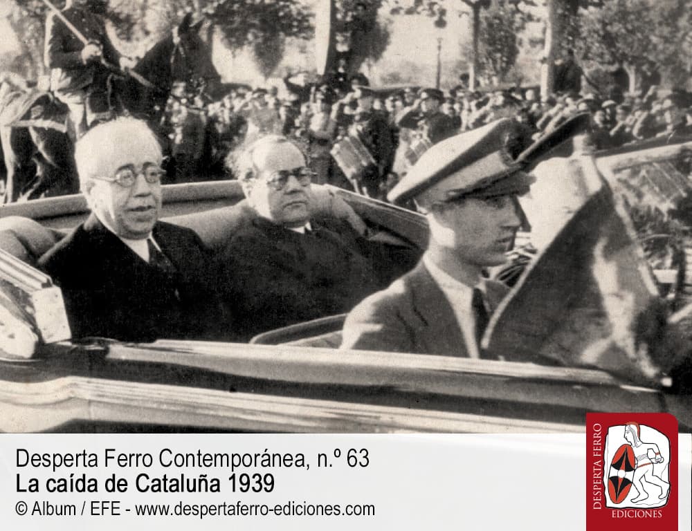 azaña negrín guerra civil española caída de cataluña 1939